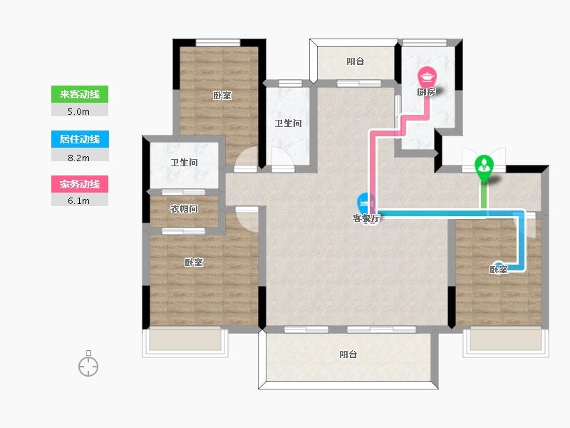 河南省-周口市-鹿邑建业城君邻府-113.39-户型库-动静线