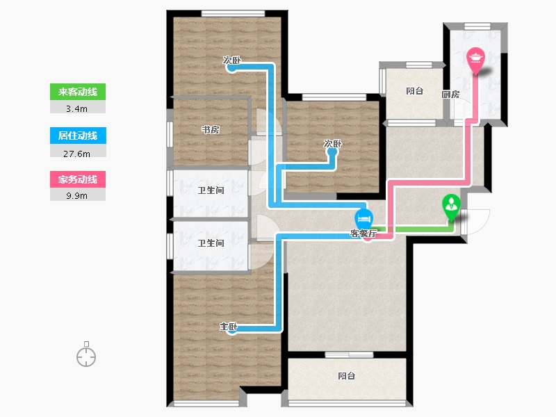 吉林省-长春市-恒大江湾-122.01-户型库-动静线