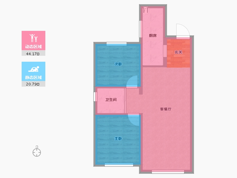 吉林省-长春市-华方状元府-57.56-户型库-动静分区