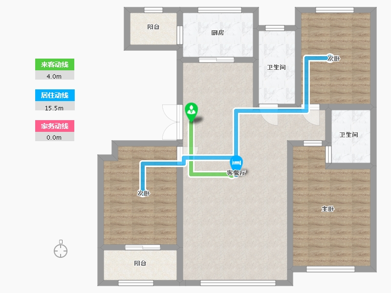 山东省-潍坊市-金庆纳帕溪谷-108.00-户型库-动静线