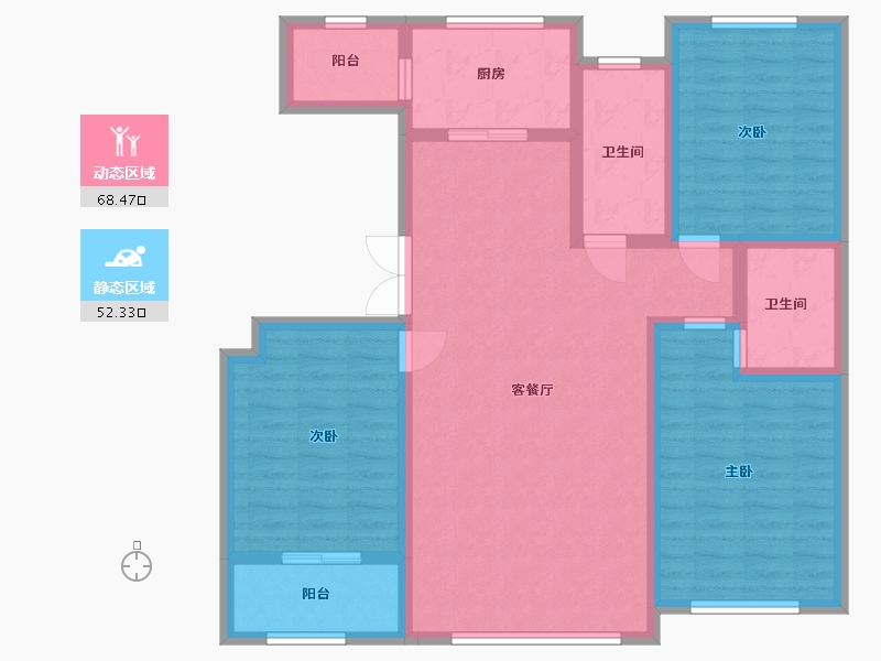 山东省-潍坊市-金庆纳帕溪谷-108.00-户型库-动静分区