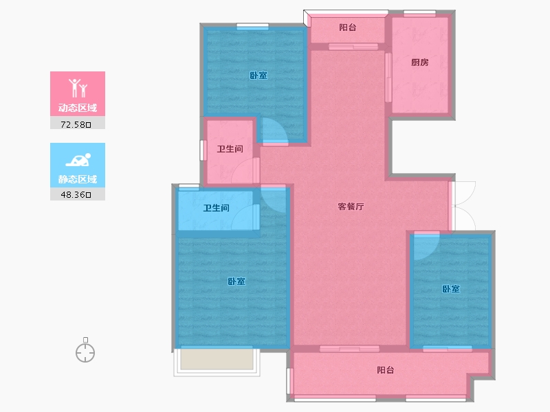 河南省-周口市-太康建业城-108.01-户型库-动静分区