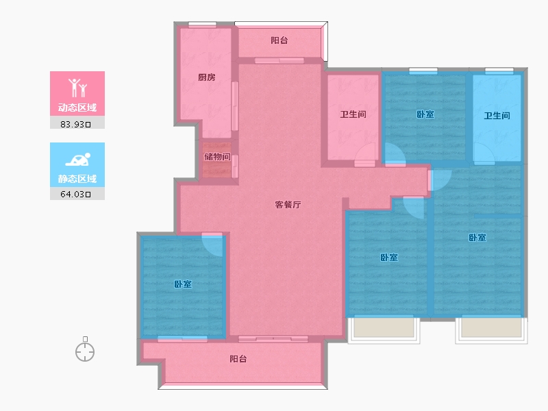 河南省-周口市-太康建业城-132.01-户型库-动静分区