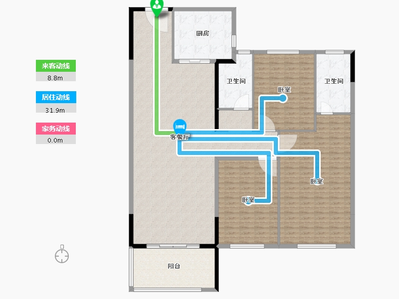 湖南省-长沙市-中海珑悦府-199.62-户型库-动静线