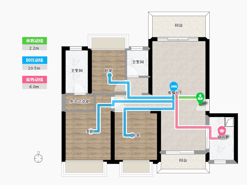 广东省-惠州市-海伦堡·熙岸-77.99-户型库-动静线