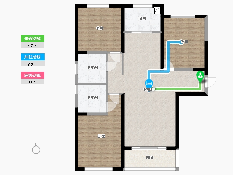 山西省-太原市-广电新景-99.19-户型库-动静线