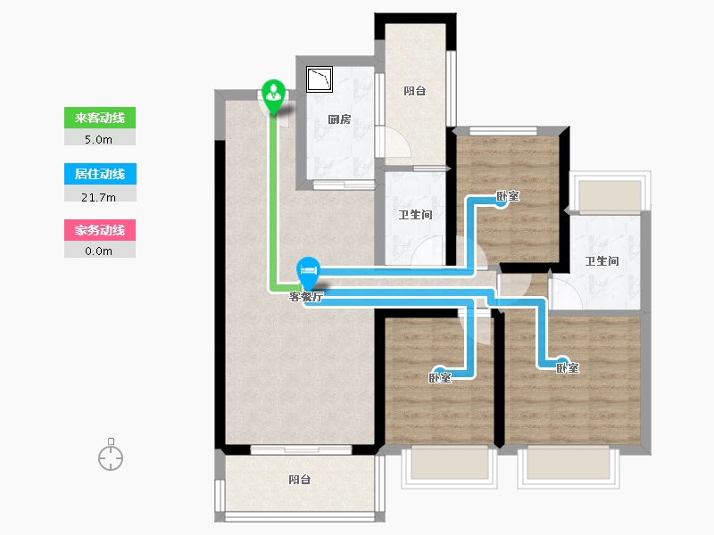 广东省-广州市-大理雅美湾-82.59-户型库-动静线