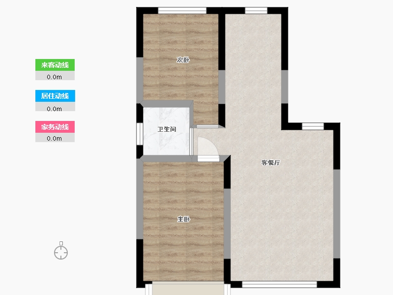 吉林省-长春市-良品柏宏筑福里-56.92-户型库-动静线