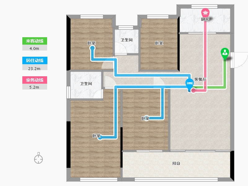 湖南省-常德市-国府大院-102.21-户型库-动静线