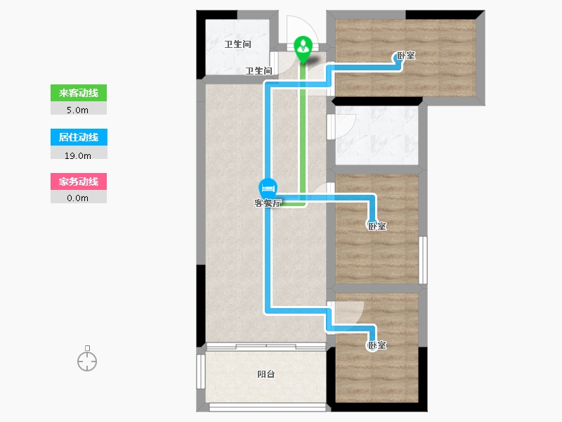 湖南省-郴州市-天邦宜章城-66.12-户型库-动静线