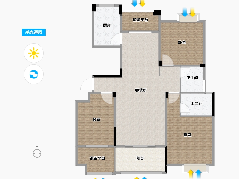 湖南省-怀化市-洪江江东府-243.74-户型库-采光通风