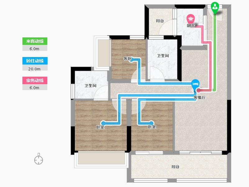 广东省-肇庆市-敏捷水映澜山-77.35-户型库-动静线