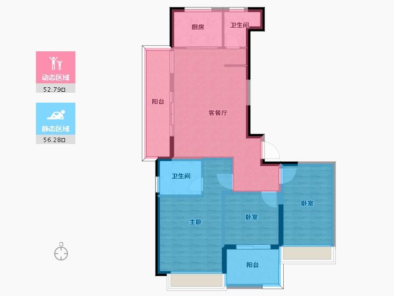 安徽省-六安市-碧桂园置地中央公园-98.03-户型库-动静分区