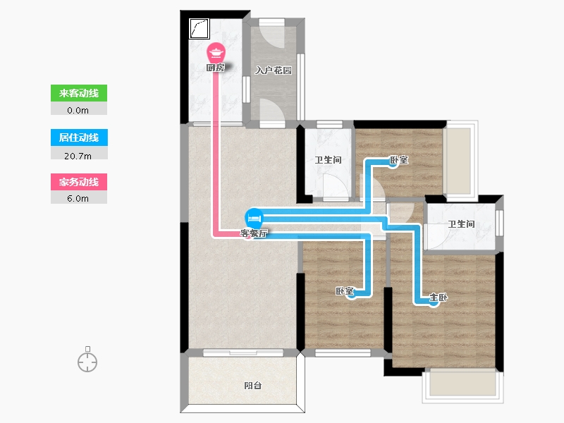 广东省-惠州市-海伦堡·熙岸-73.39-户型库-动静线