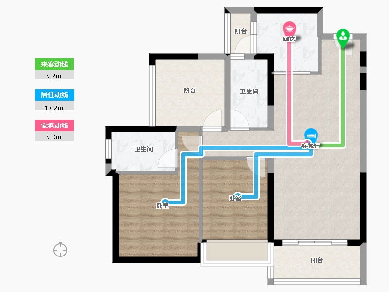 广东省-佛山市-颐安灝景湾-81.75-户型库-动静线