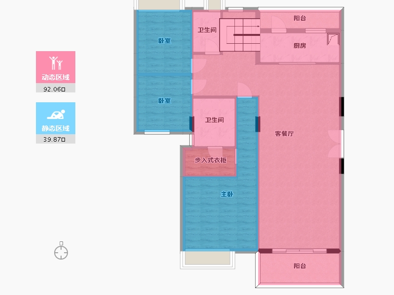 广东省-惠州市-海伦堡·熙岸-120.01-户型库-动静分区