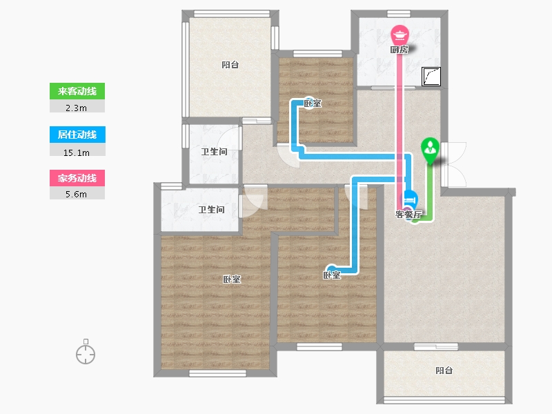 湖北省-孝感市-盛世豪庭-108.94-户型库-动静线