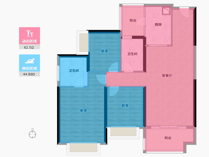 广东省-广州市-大理雅美湾-96.20-户型库-动静分区