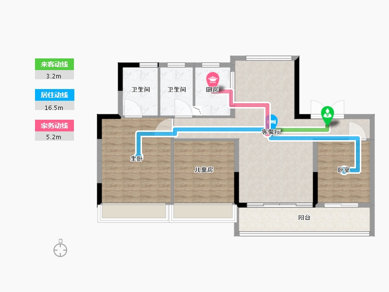 广东省-广州市-融信天樾府-102.01-户型库-动静线