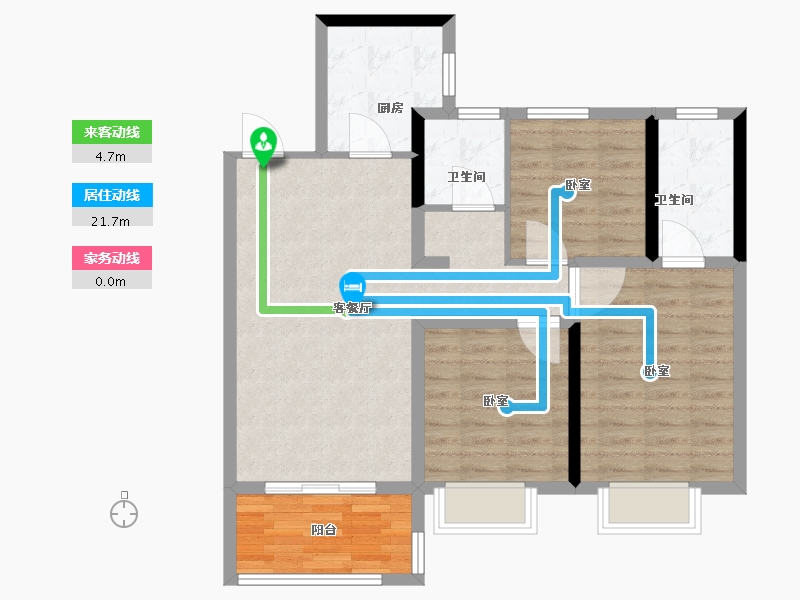 河南省-郑州市-中海湖滨世家二期-84.00-户型库-动静线