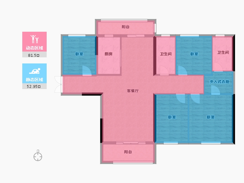 河南省-郑州市-名门紫园-121.35-户型库-动静分区