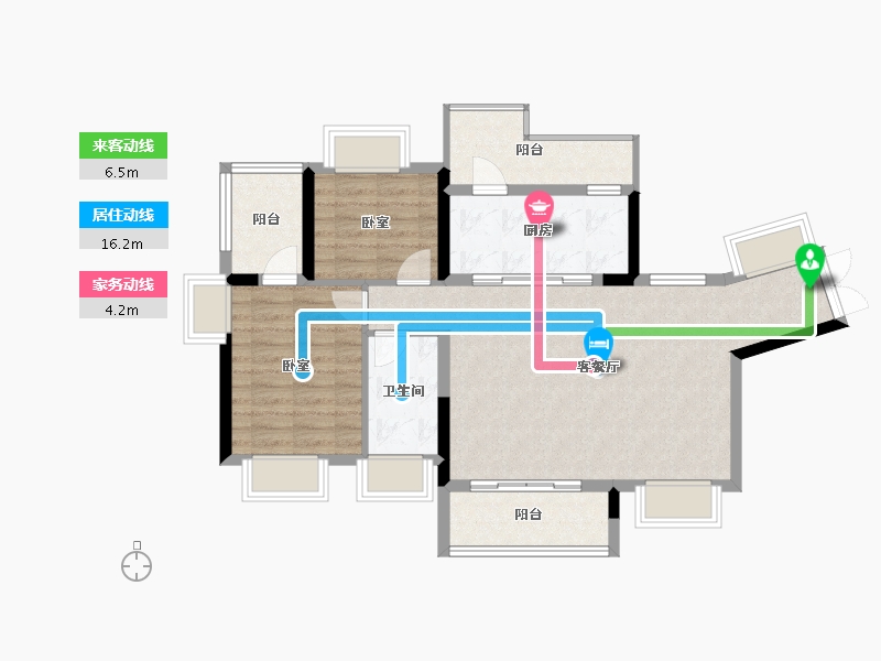 广东省-惠州市-江滨华府-81.05-户型库-动静线