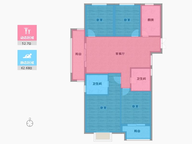 安徽省-黄山市-安地锦绣书院-104.01-户型库-动静分区