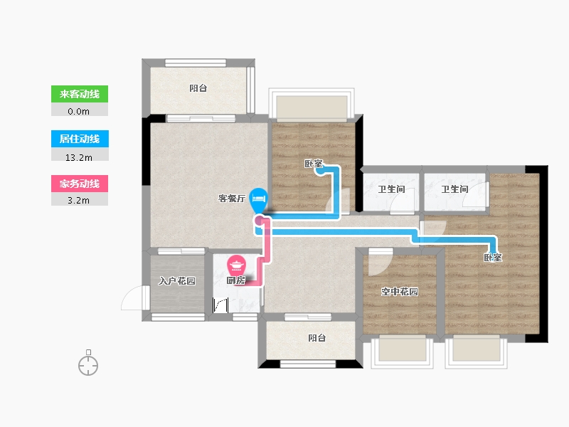 广东省-惠州市-凯悦春天-75.55-户型库-动静线