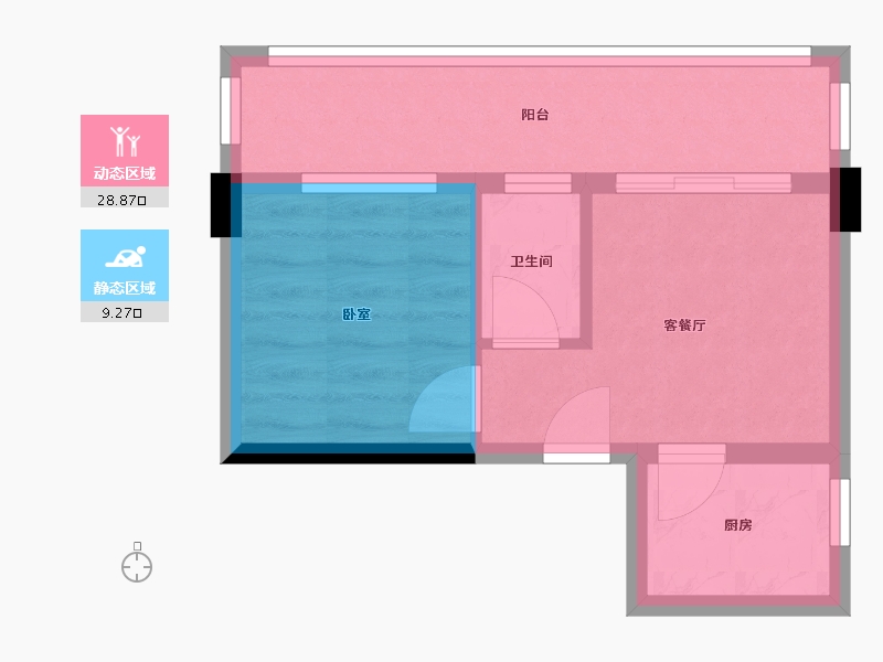 广东省-惠州市-安得大厦微时代-33.10-户型库-动静分区