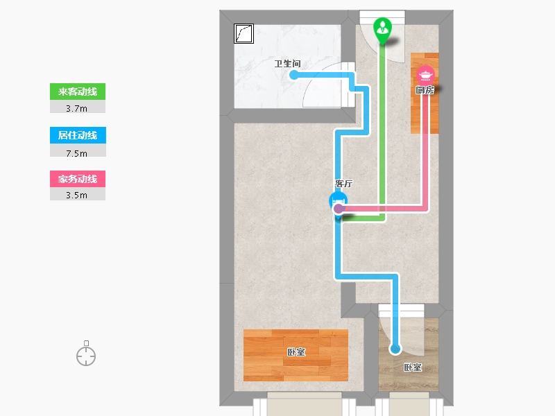 广东省-佛山市-盈海公馆-21.45-户型库-动静线