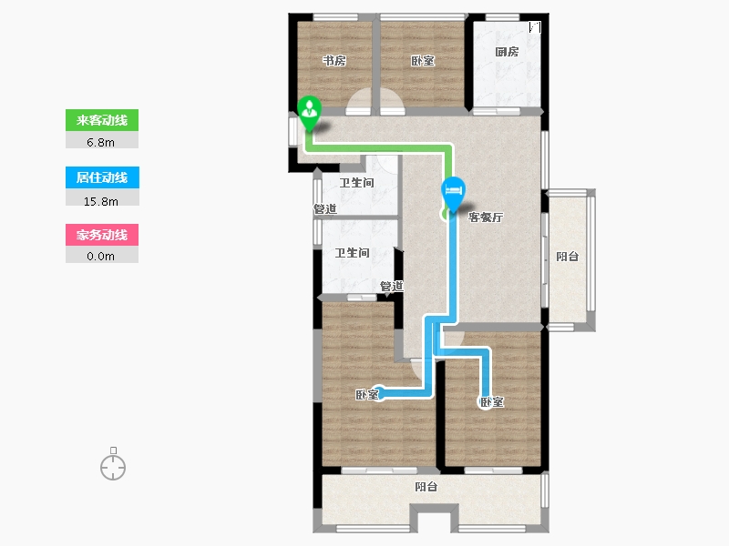 江苏省-镇江市-中建大观京江府-108.01-户型库-动静线