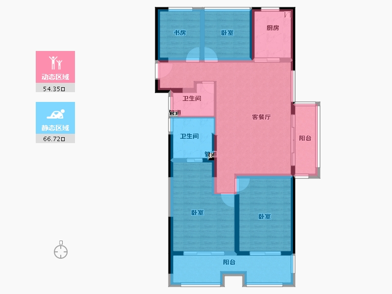 江苏省-镇江市-中建大观京江府-108.01-户型库-动静分区