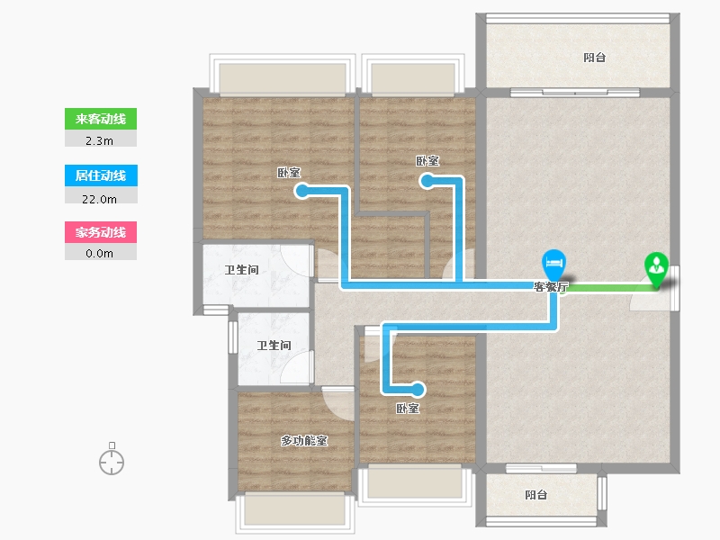 广东省-珠海市-碧桂园保利海悦天境-114.00-户型库-动静线