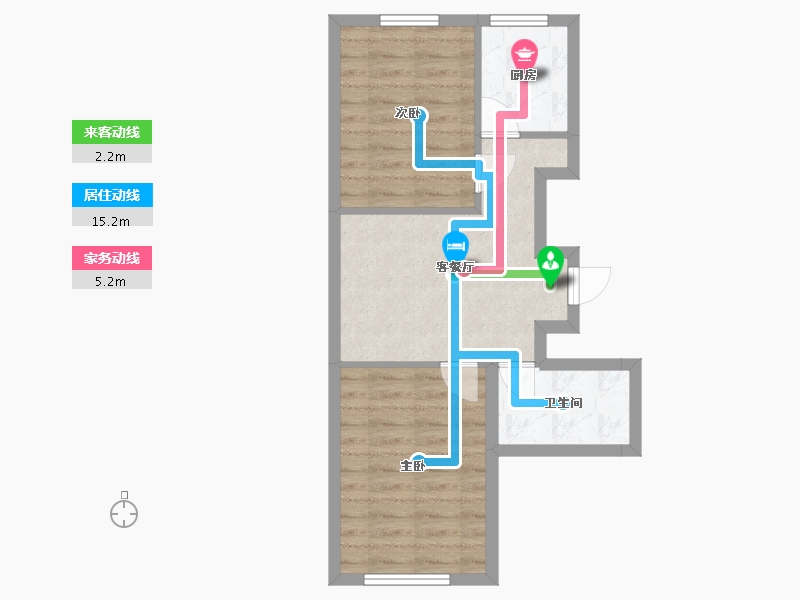 吉林省-长春市-远创紫樾台-48.64-户型库-动静线