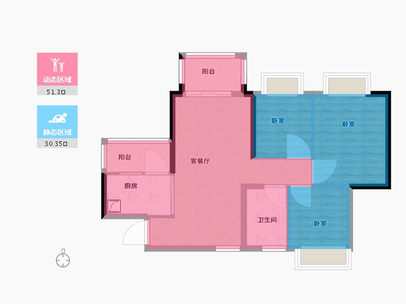 广东省-佛山市-恒大金名都-73.01-户型库-动静分区