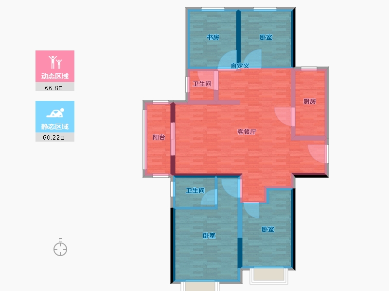 河南省-郑州市-瀚宇天悦城-114.01-户型库-动静分区