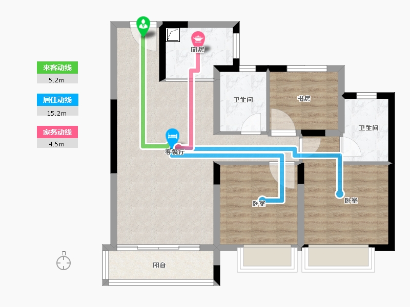 广东省-珠海市-中国铁建国际城-77.34-户型库-动静线