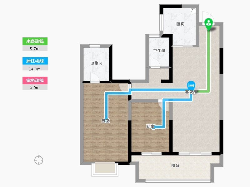 江苏省-镇江市-中建大观京江府-90.01-户型库-动静线