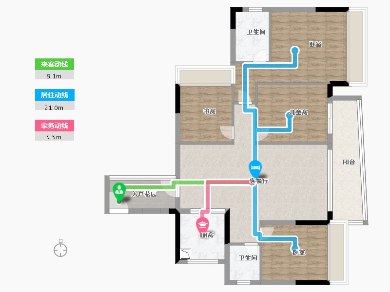 广东省-广州市-奥园誉湖湾-112.00-户型库-动静线