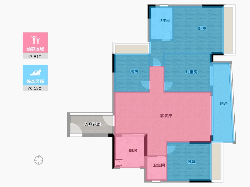 广东省-广州市-奥园誉湖湾-112.00-户型库-动静分区