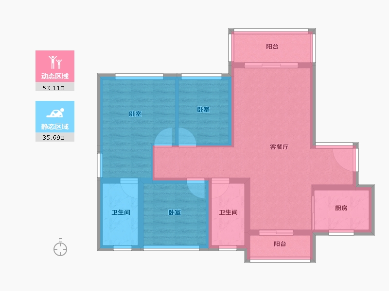 广东省-汕头市-龙光熙海岸-78.40-户型库-动静分区