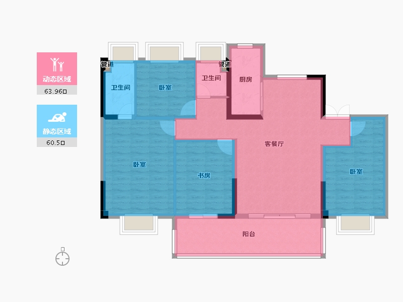 江苏省-镇江市-嘉源·首府-113.00-户型库-动静分区