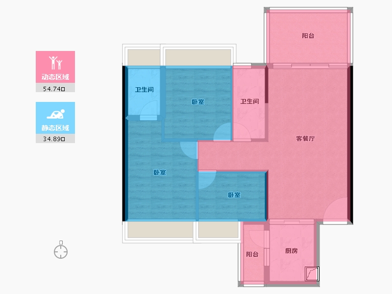 广东省-湛江市-城市尚居花园-80.78-户型库-动静分区