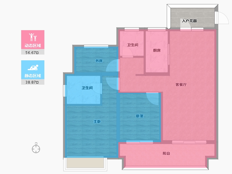 安徽省-六安市-时代悦府-90.20-户型库-动静分区