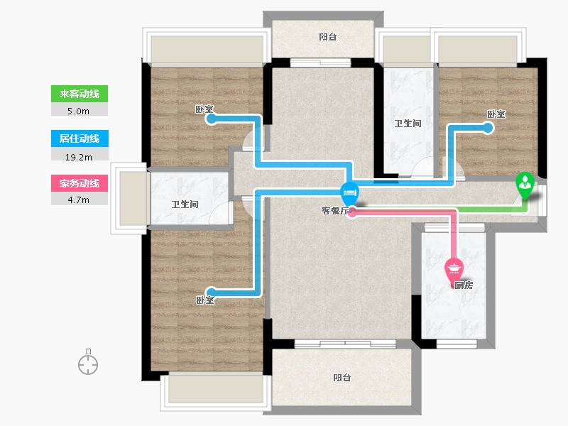 广东省-佛山市-谊泰豪苑-82.00-户型库-动静线