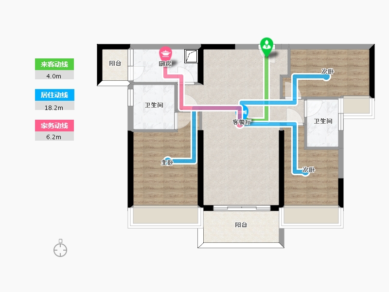 广东省-惠州市-海伦堡西子湾-78.62-户型库-动静线