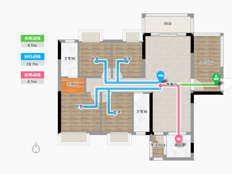 广东省-湛江市-凯悦华府-99.13-户型库-动静线