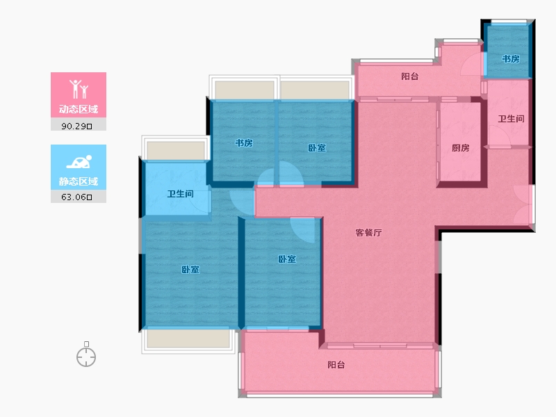 广东省-佛山市-合生君景湾-139.00-户型库-动静分区