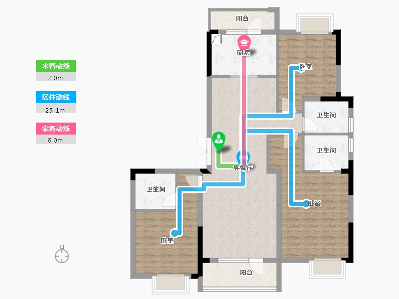 湖北省-武汉市-世界城瑜樾东方-112.15-户型库-动静线