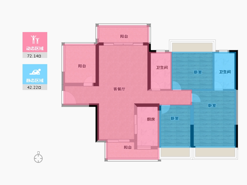 广东省-湛江市-敏捷珑玥台-102.00-户型库-动静分区